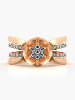Valanova - Rose-Gold Hallmarked 9K Gold & Certified Lab Grown Diamond 0.40cts Ring