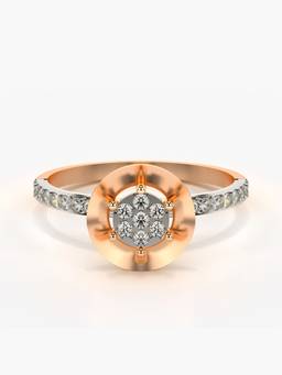Valanova - Rose-Gold Hallmarked 9K Gold & Certified Lab Grown Diamond 0.28cts Ring