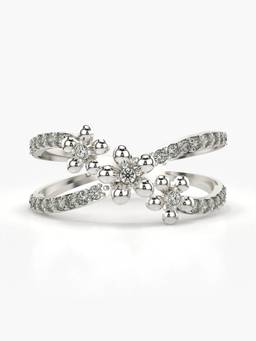 Valanova - Silver Hallmarked 9K Gold & Certified Lab Grown Diamond 0.32cts Ring