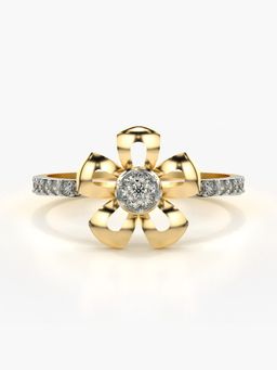 Valanova - Hallmarked 9K Gold & Certified Lab Grown Diamond 0.19cts Ring