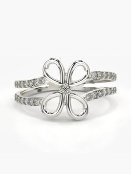 Valanova - Silver Hallmarked 9K Gold & Certified Lab Grown Diamond 0.28cts Ring
