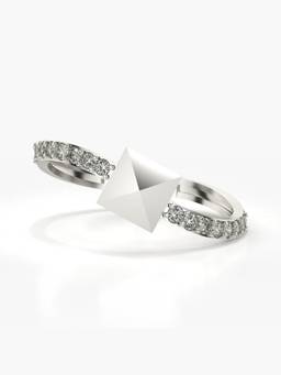 Valanova - Silver Hallmarked 9K Gold & Certified Lab Grown Diamond 0.22cts Ring