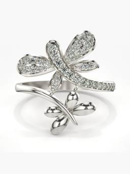 Valanova - Silver Hallmarked 9K Gold & Certified Lab Grown Diamond 0.36cts Ring
