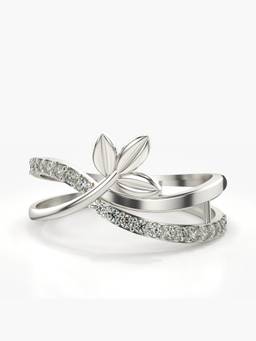 Valanova - Silver Hallmarked 9K Gold & Certified Lab Grown Diamond 0.22cts Ring