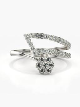 Valanova - Silver Hallmarked 9K Gold & Certified Lab Grown Diamond 0.50cts Ring