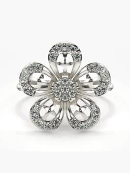 Valanova - Silver Hallmarked 9K Gold & Certified Lab Grown Diamond 0.41cts Ring