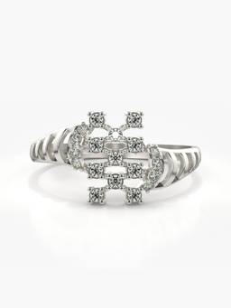 Valanova - Silver Hallmarked 9K Gold & Certified Lab Grown Diamond 0.21cts Ring