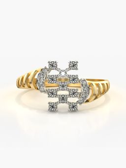 Valanova - Hallmarked 9K Gold & Certified Lab Grown Diamond 0.21cts Ring