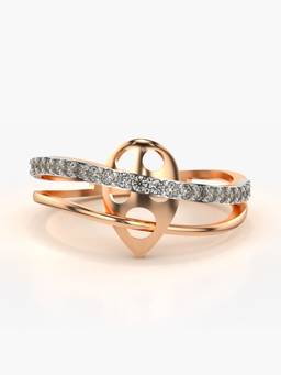 Valanova - Rose-Gold Hallmarked 9K Gold & Certified Lab Grown Diamond 0.22cts Ring
