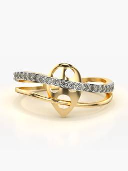 Valanova - Hallmarked 9K Gold & Certified Lab Grown Diamond 0.22cts Ring