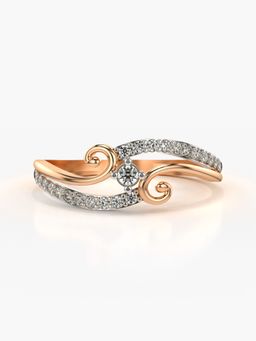 Valanova - Rose-Gold Hallmarked 9K Gold & Certified Lab Grown Diamond 0.20cts Ring