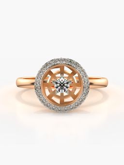 Valanova - Rose-Gold Hallmarked 9K Gold & Certified Lab Grown Diamond 0.27cts Ring