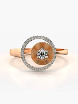 Valanova - Rose-Gold Hallmarked 9K Gold & Certified Lab Grown Diamond 0.28cts Ring