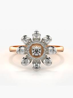 Valanova - Rose-Gold Hallmarked 9K Gold & Certified Lab Grown Diamond 0.28cts Ring