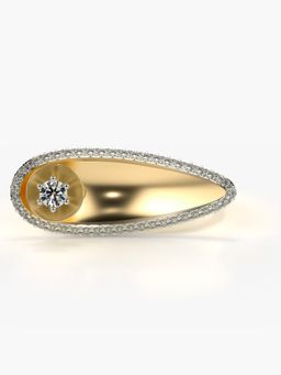 Valanova - Hallmarked 9K Gold & Certified Lab Grown Diamond 0.40cts Ring