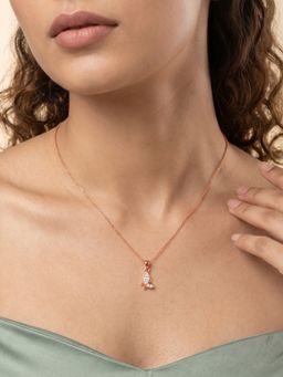 GIVA - Silver Rose Gold Fairy Butterfly Necklace