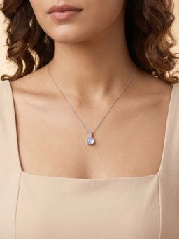 GIVA - Silver Luna Gleam Necklace