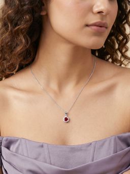GIVA - Silver Dazzling Shine Necklace