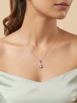 GIVA - Silver Pretty Drip Necklace