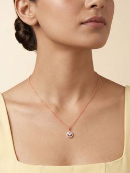 GIVA - Silver Rose Gold Styling Look Necklace