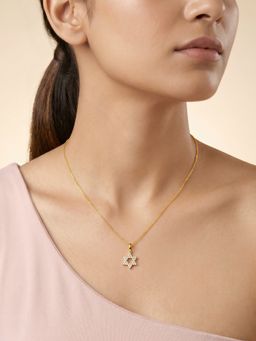 GIVA - Silver Golden Your Star Necklace