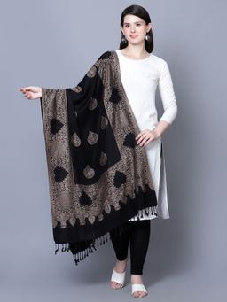 Mizash - Women Kashmiri Paisley Designer Woven Stole