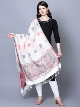 Mizash - Women Kashmiri Paisley Jaal Designer Woven Stole