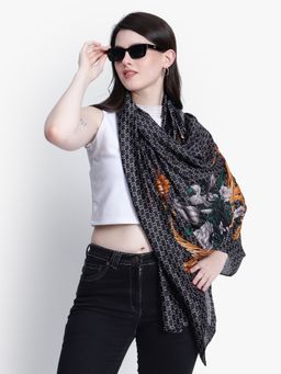 Mizash - Woman Modal Silk Designer Scarf - Stole