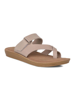 Bata - Beige Toe Ring Sandals for Women