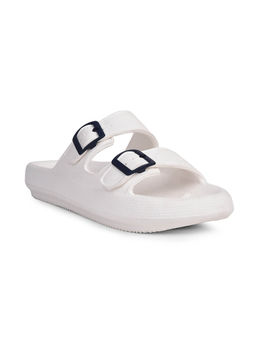 Bata - White Sliders for Men