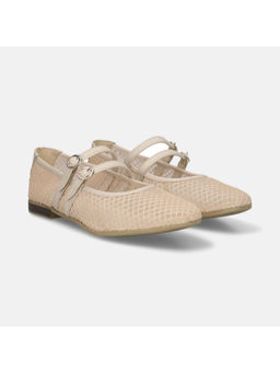 BAGATT - Rossi Women Beige Mary Jane Ballerina Slip-Ons