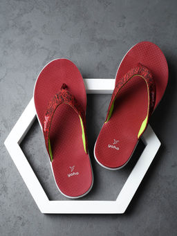 Yoho - Maroon Fauna 002 Flipflops