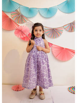 TINY COLOUR - Purple Twinkle Frock