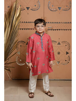 TINY COLOUR - Pink Kurta with Pyjama