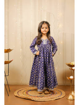TINY COLOUR - Blue long Kurta