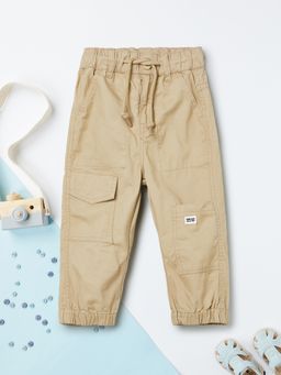 max - Boys Solid Cargo Joggers