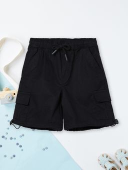 max - Boys Solid Cargo Shorts