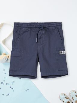 max - Boys Solid Cargo Shorts