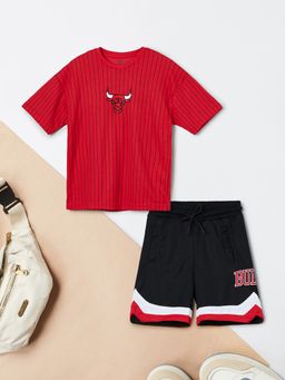 max - Boys Striped Shorts Set