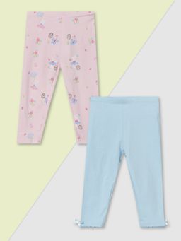 max - Girls Printed Leggings (Pack of 2)