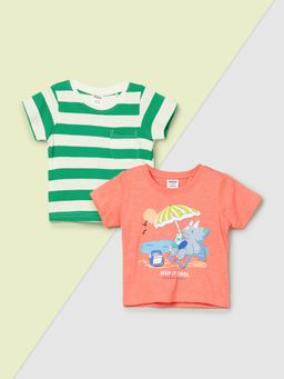 max - Boys Assorted T-Shirt (Pack of 2)