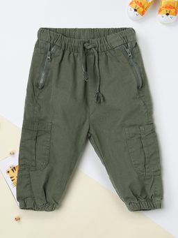 max - Boys Solid Cargo Joggers