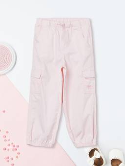 max - Girls Solid Cargo Joggers