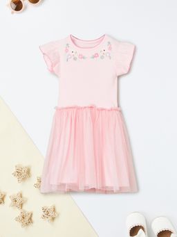 max - Girls Embroidered A-Line Dress