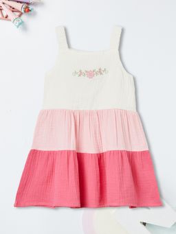 max - Girls Colourblock Tiered Dress
