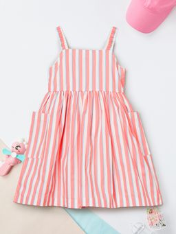 max - Girls Striped A-Line Dress
