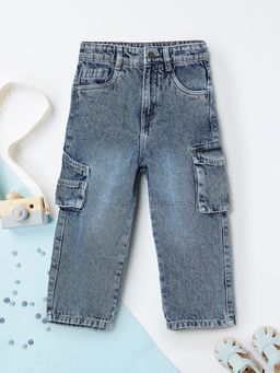 max - Boys Washed Cargo Jeans