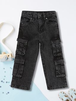max - Boys Washed Cargo Jeans