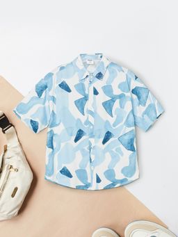 max - Boys Printed Oversized Shirt
