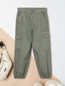max - Boys Solid Cargo Joggers